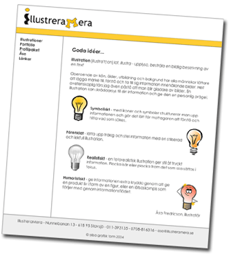 Illustrera Meras webbplats